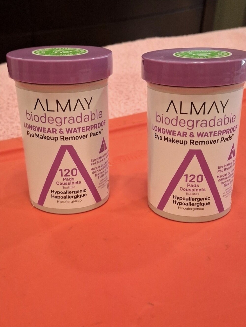 Lots of 2 . Almay. Longterm & waterproof eye makeup remover pads. New. Sealed.